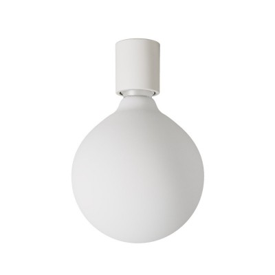 Applique with porcelain effect light bulb - IP44 Waterproof - White