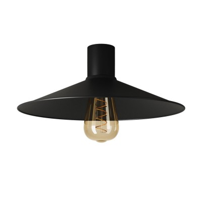 Ceiling lamp with Swing metal lampshade - IP44 Waterproof - Black