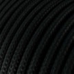 UV resistant round electric cable with Black SM04 fabric lining for outdoor use - Compatible with Eiva Outdoor IP65