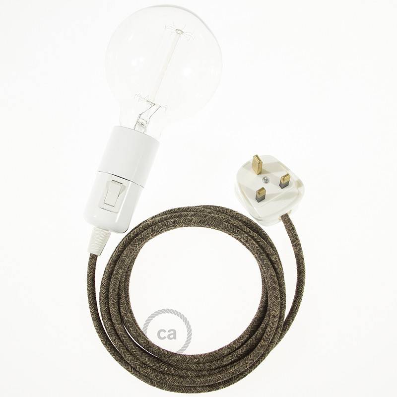 Create your RN04 Brown Natural Linen Snake and bring the light wherever you want.