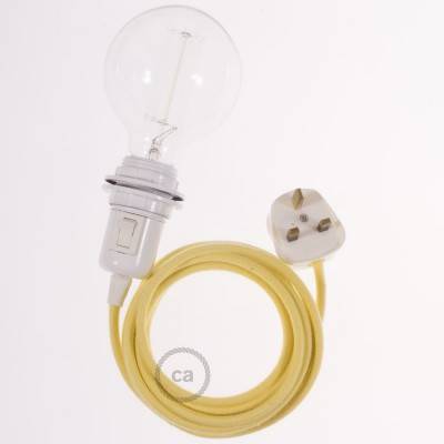 Create your RC10 Pale Yellow Cotton Snake for lampshade and bring the light wherever you want.