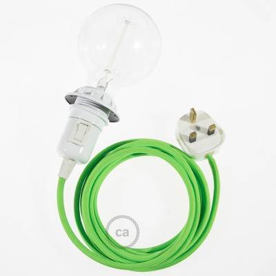 Create your RF06 Green Fluo Snake for lampshade and bring the light wherever you want.