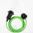 Create your RF06 Green Fluo Snake for lampshade and bring the light wherever you want.