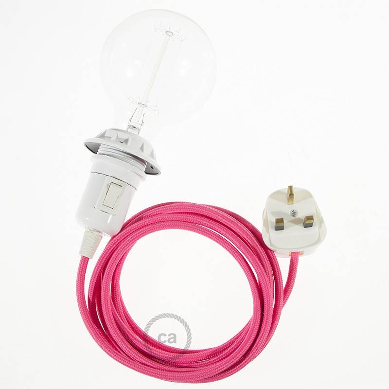 Create your RM08 Fuchsia Rayon Snake for lampshade and bring the light wherever you want.