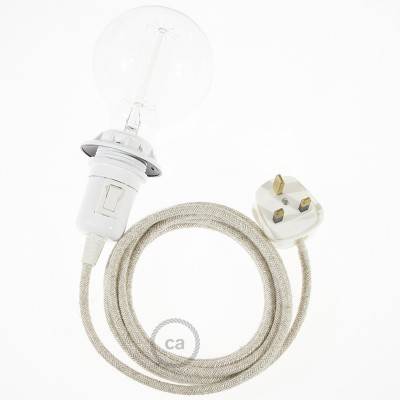 Create your RN01 Neutral Natural Linen Snake for lampshade and bring the light wherever you want.