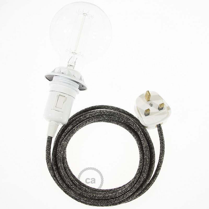 Create your RN03 Anthracite Natural Linen Snake for lampshade and bring the light wherever you want.