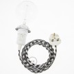 Create your RP04 Bicolored Black Snake for lampshade and bring the light wherever you want.