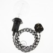 Create your RP04 Bicolored Black Snake for lampshade and bring the light wherever you want.