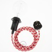 Create your RP09 Bicolored Red Snake for lampshade and bring the light wherever you want.