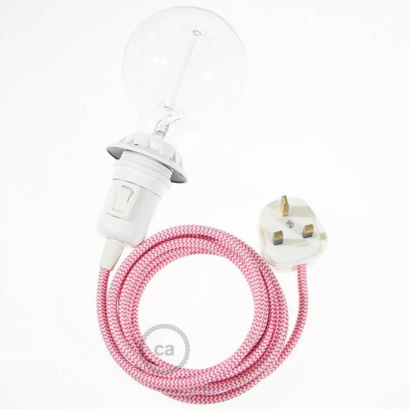 Create your RZ08 ZigZag Fuchsia Snake for lampshade and bring the light wherever you want.