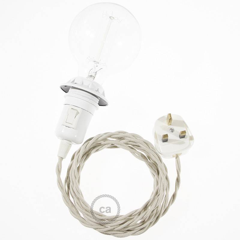 Create your TC43 Dove Cotton Snake for lampshade and bring the light wherever you want.