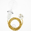 Create your TM05 Gold Rayon Snake for lampshade and bring the light wherever you want.