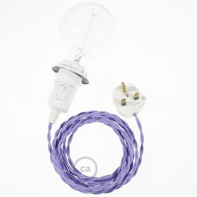 Create your TM07 Lilac Rayon Snake for lampshade and bring the light wherever you want.