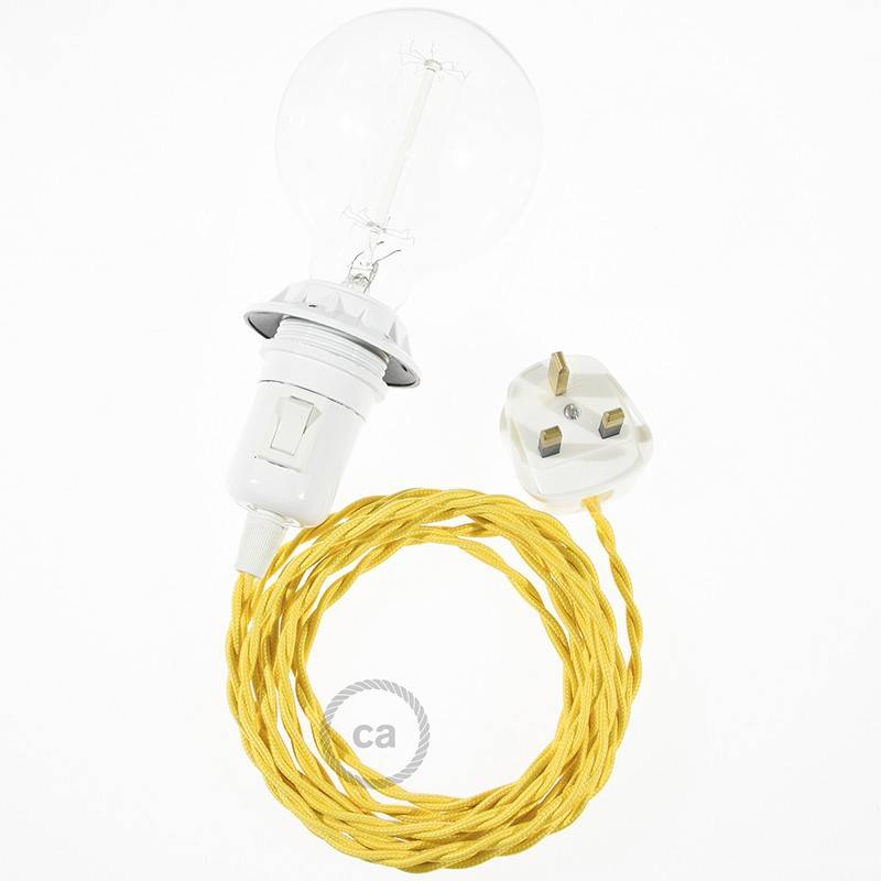 Create your TM10 Yellow Rayon Snake for lampshade and bring the light wherever you want.