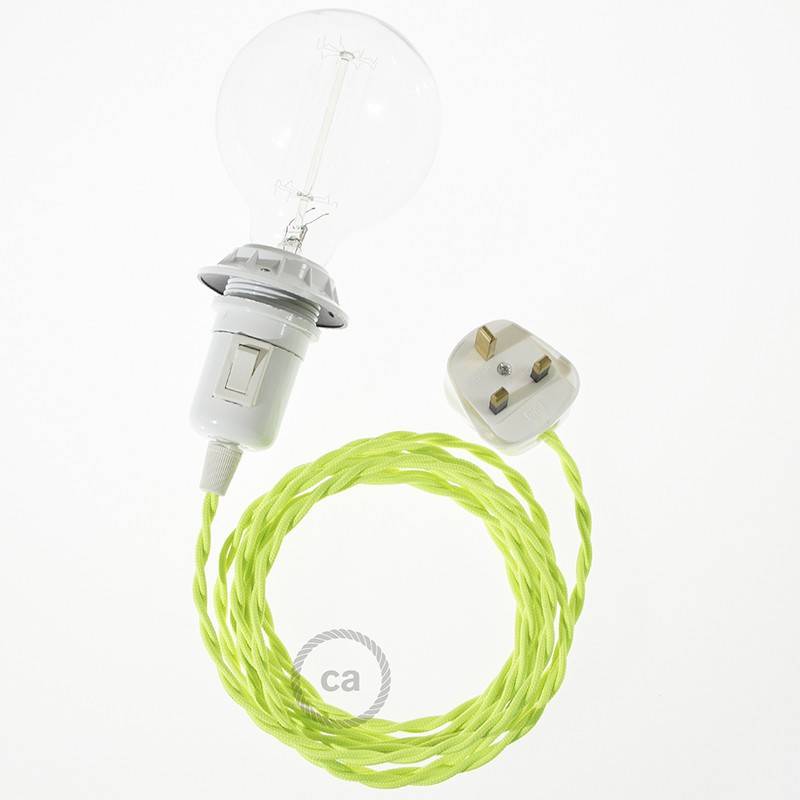 Create your TF10 Yellow Fluo Snake for lampshade and bring the light wherever you want.