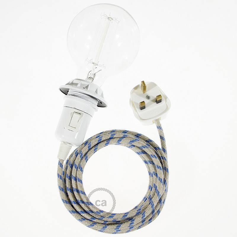 Create your RD55 Stripes Steward Blue Snake for lampshade and bring the light wherever you want.