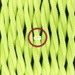 Lamp wiring, TF10 Neon Yellow Rayon 1,80 m.