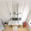 Spider, multiple suspension with 7 pendants, white metal, TN07 Country cable, Made in Italy.