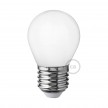 LED Milky White Light Bulb - Miniglobe G45 - 4W 300Lm E27 2700K Dimmable