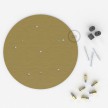 Round 35 cm Satin Brass XXL Ceiling Rose with 6 holes + Accessories