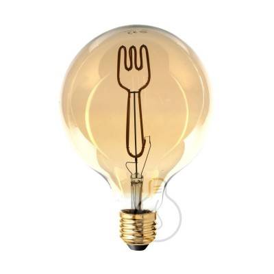 LED Light Bulb Globe G125 Masterchef line Fork Filament 4W 150Lm E27 2000K Dimmable