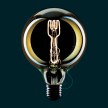 LED Light Bulb Globe G125 Masterchef line Fork Filament 4W 150Lm E27 2000K Dimmable