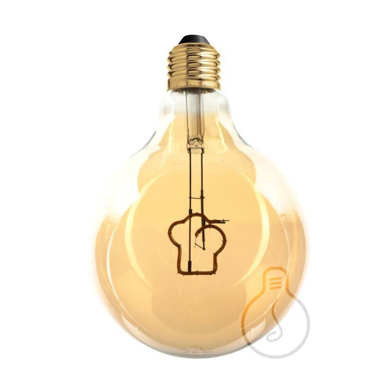 LED Light Bulb Globe G125 Masterchef line Toque Blanche Filament 4W 150Lm E27 2000K Dimmable