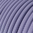 Round Electric Cable covered by Rayon solid color fabric RM07 Lilac