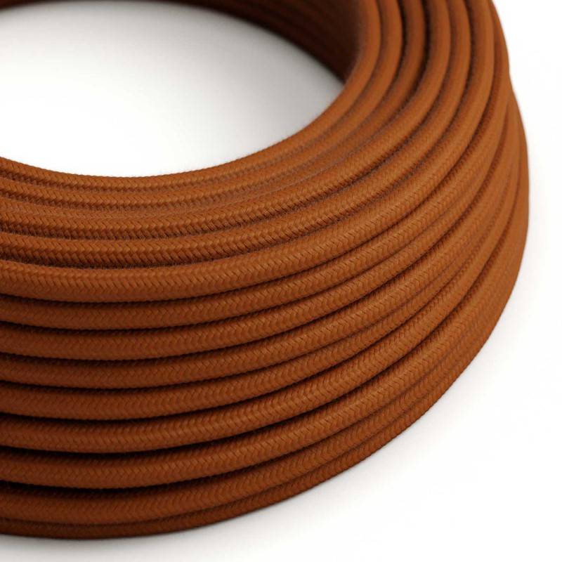 Round Electric Cable covered by Cotton solid color fabric RC23 Deer