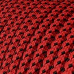 Round Electric Cable covered in 3D effect fabric RT94 Red Devil