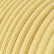 Round Electric Cable covered by Cotton fabric RC10 Pale Yellow