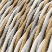 Electric Cable covered with twisted Jute, Cotton and Natural Linen - Country TN07