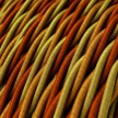 Electric Cable covered with twisted Rayon - Orange TG04