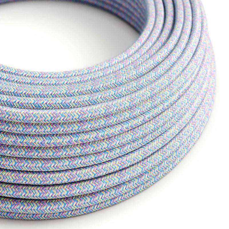 Round Electric Cable covered in Cotton - Lollipop RX09