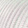 Round Glittering Electric Cable covered by Rayon fabric RL00 Unicorn