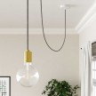 Round Electric Vertigo Cable covered by Eggnog Linen and Cotton ERD22