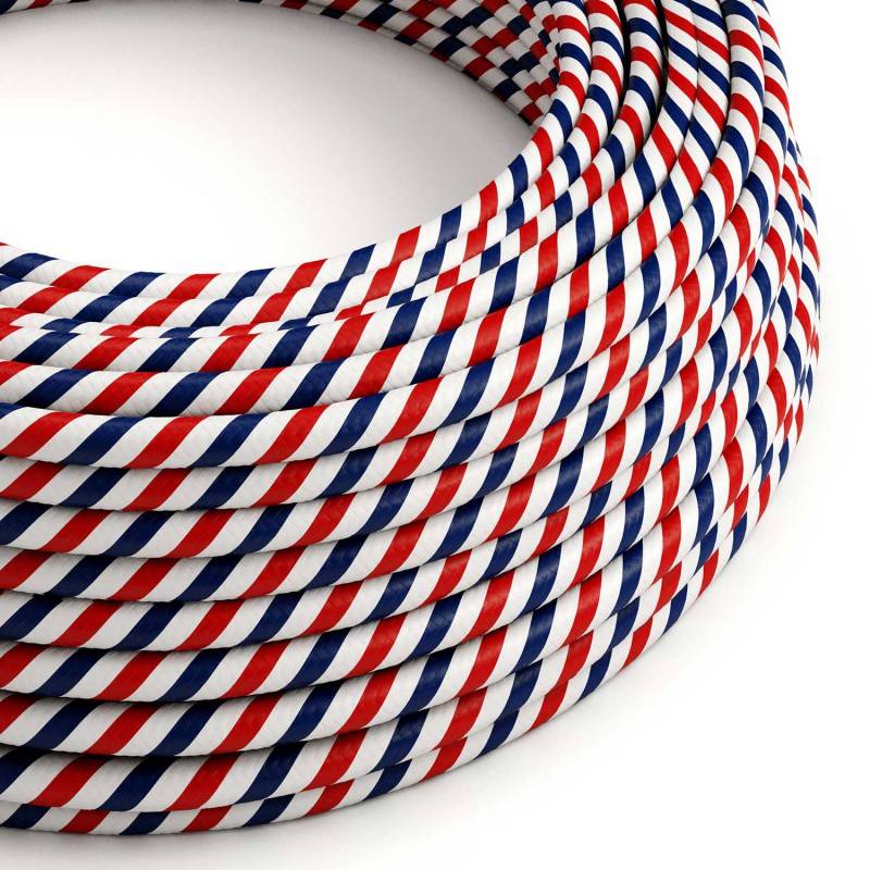 Round Electric Vertigo HD Cable covered by Paris fabric ERM57