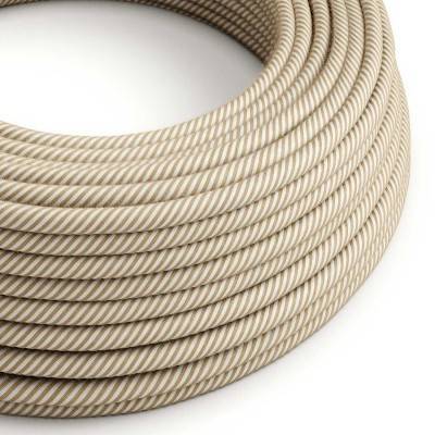 Round Electric Vertigo Cable covered by Hawser Jute and Cotton ERN07