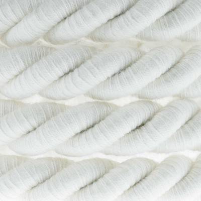 XL electrical cord, electrical cable 3x0,75. Raw cotton fabric covering. Diameter 16mm.