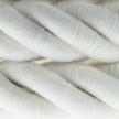 3XL electrical cord, electrical cable 3x0,75. Raw cotton fabric covering. Diameter 30mm.