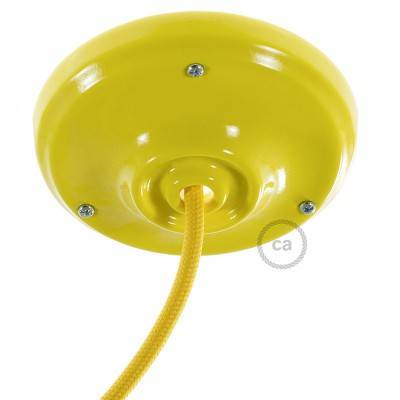 Porcelain ceiling rose kit - Yellow