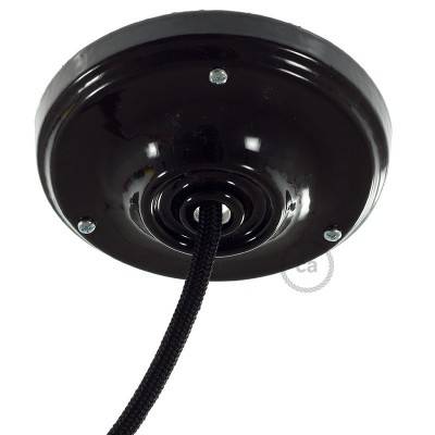 Porcelain ceiling rose kit - Black