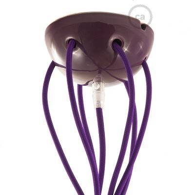 Ceramic 7-hole ceiling rose kit - Purple