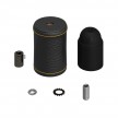 Leather covered wooden E27 lamp holder kit