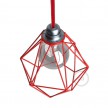 Naked light bulb cage metal lampshade Diamond for E27 fitting