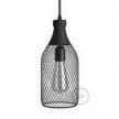 Bottle-shaped naked light bulb cage metal lampshade Jéroboam