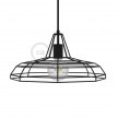 Sonar XL naked cage metal Lampshade with E27 lamp holder