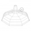 Sonar XL naked cage metal Lampshade with E27 lamp holder