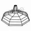 Sonar XL naked cage metal Lampshade with E27 lamp holder