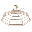 Sonar XL naked cage metal Lampshade with E27 lamp holder